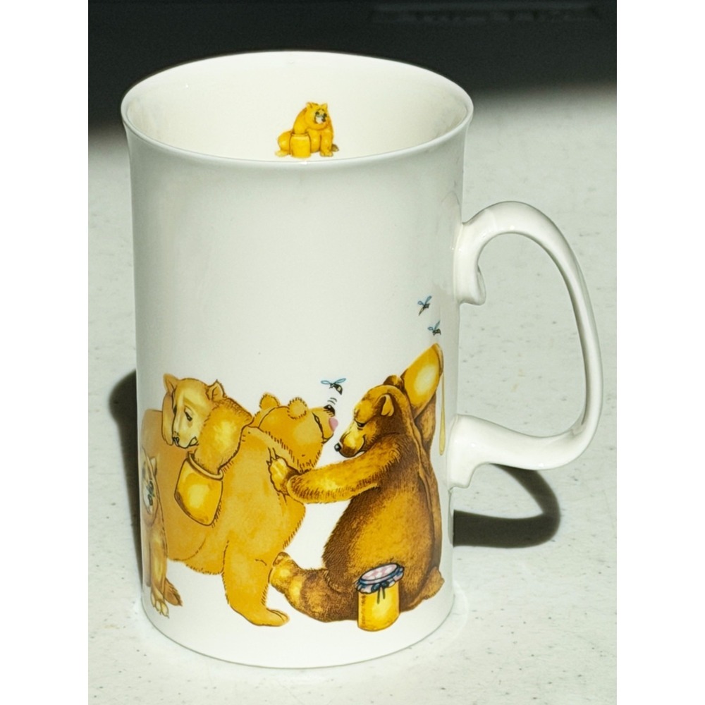 Dunoon Honey Bears Mug By Cherry Denman Fine Bone China England Coffee Cup